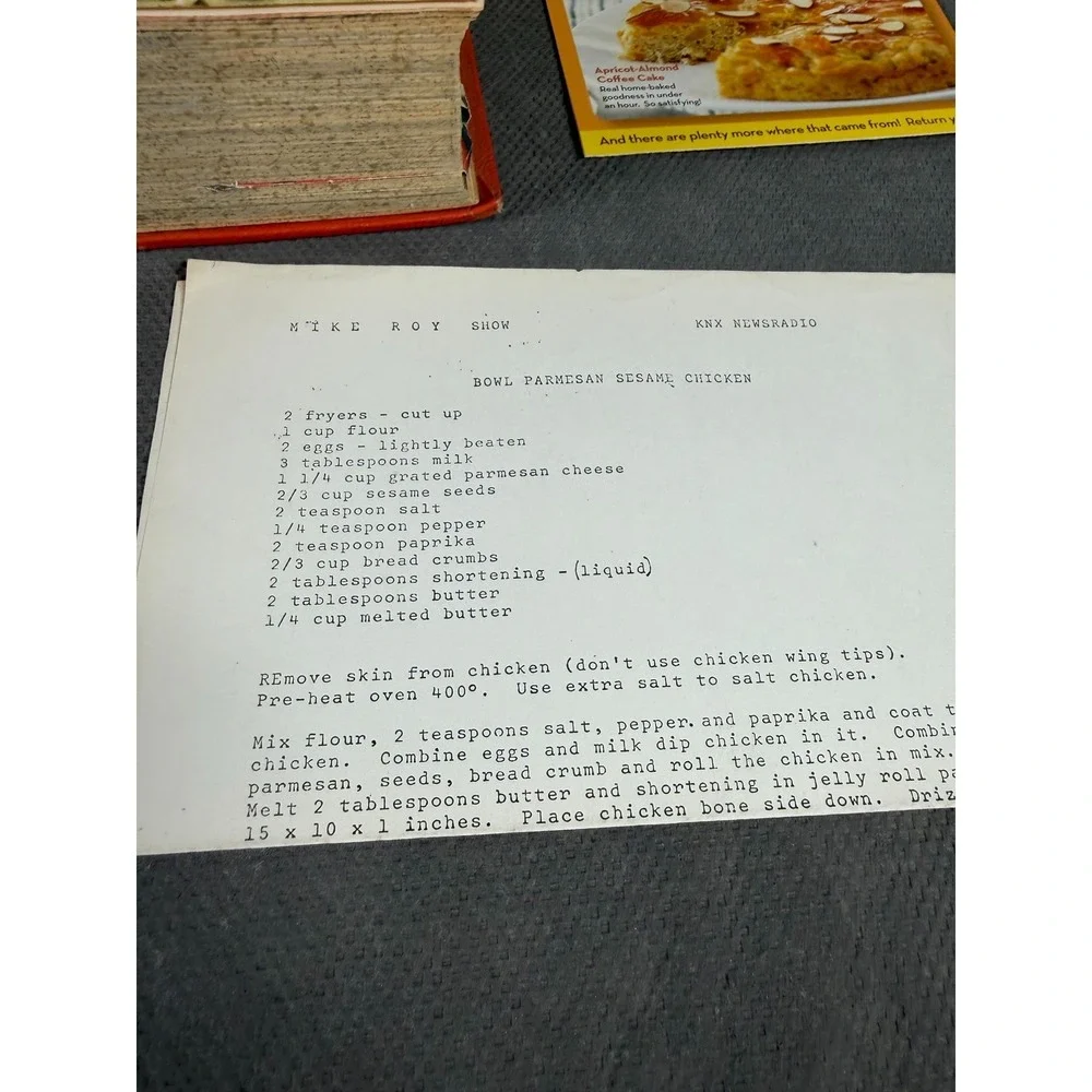 Vintage Culinary Arts Institute Enclyopedia Cookbook Red Polka Dot Binder & 1959